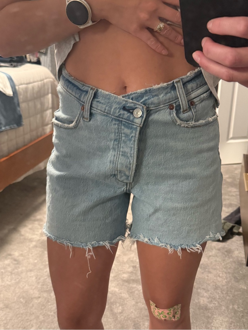 Abercrombie & Fitch Dad high rise shorts size 27